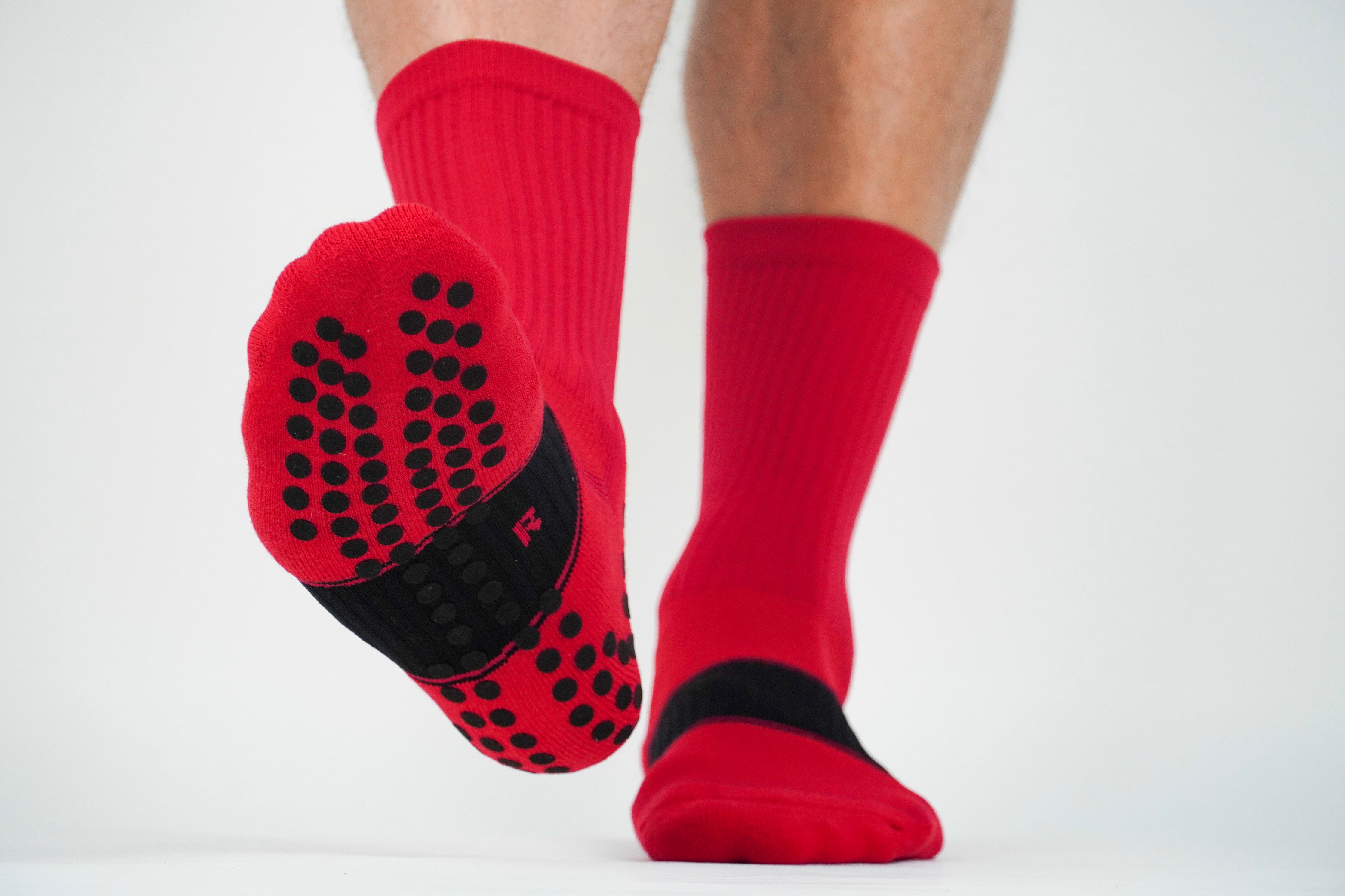 𝔾/𝕊𝕆𝕏 2.0 Non-Slip Grip Socks /Red/