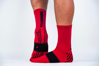 𝔾/𝕊𝕆𝕏 2.0 Non-Slip Grip Socks /Red/