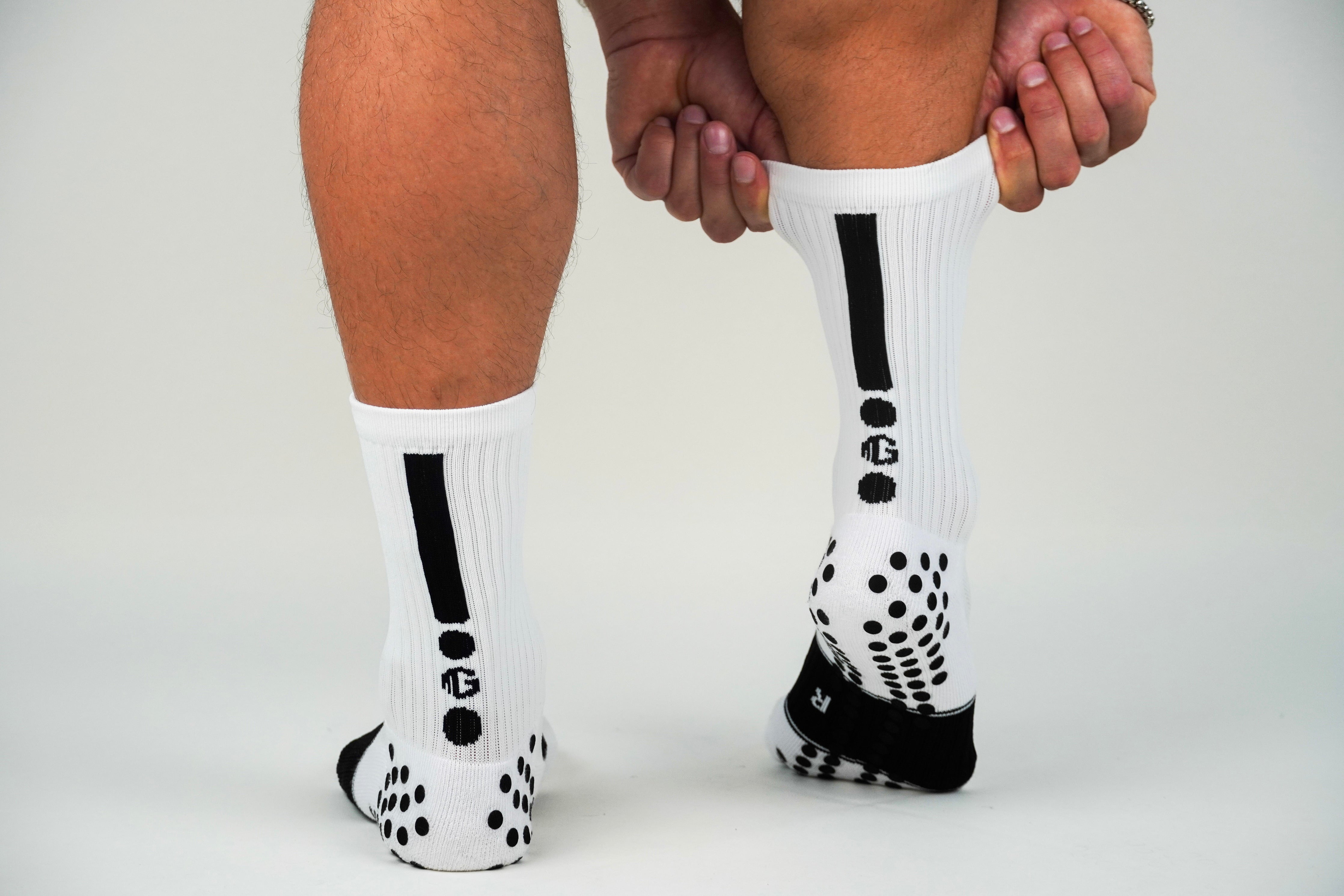 𝔾/𝕊𝕆𝕏 2.0 Non-Slip Grip Socks /White/