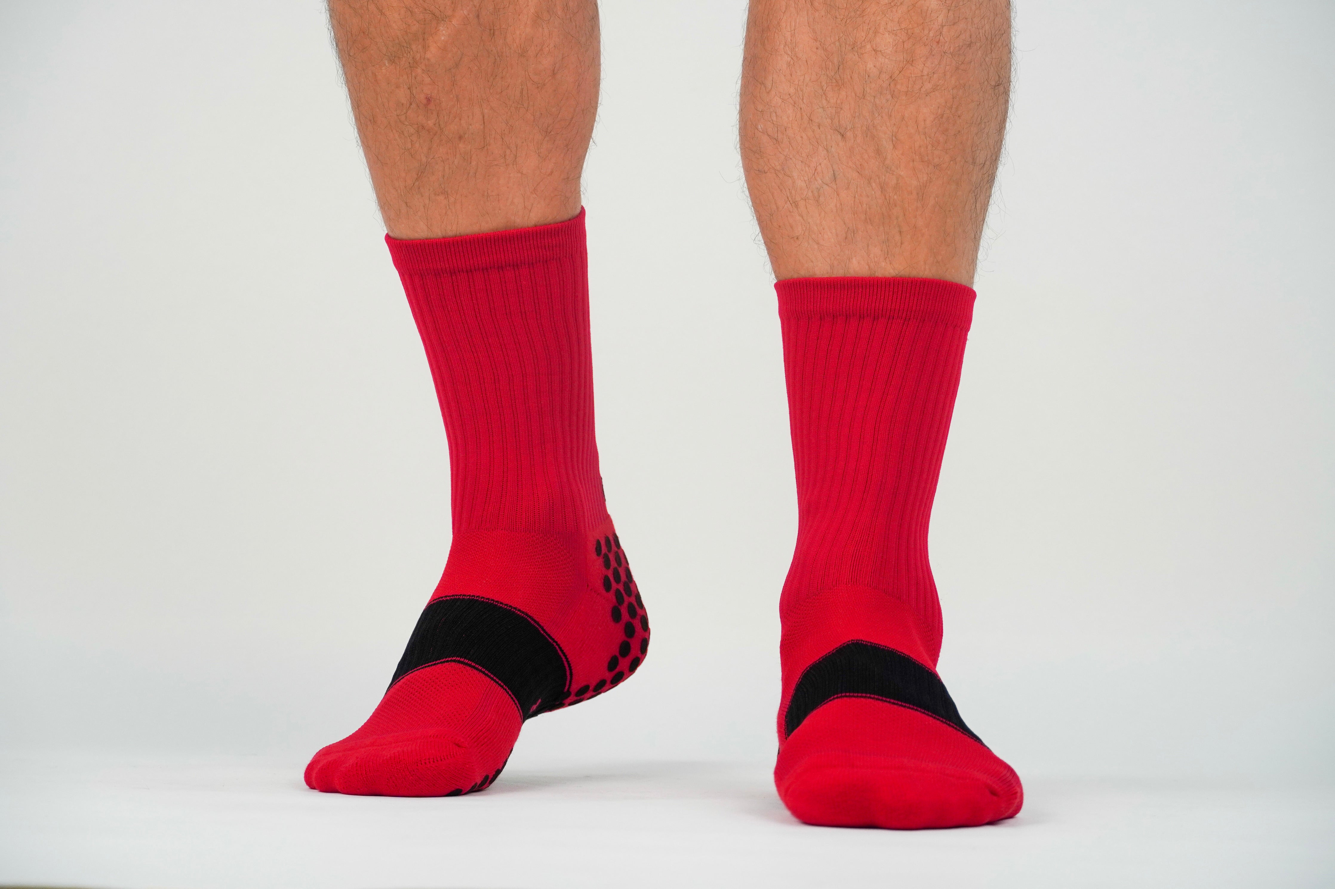 𝔾/𝕊𝕆𝕏 2.0 Non-Slip Grip Socks /Red/