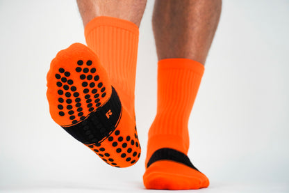 𝔾/𝕊𝕆𝕏 2.0 Non-Slip Grip Socks /Orange/